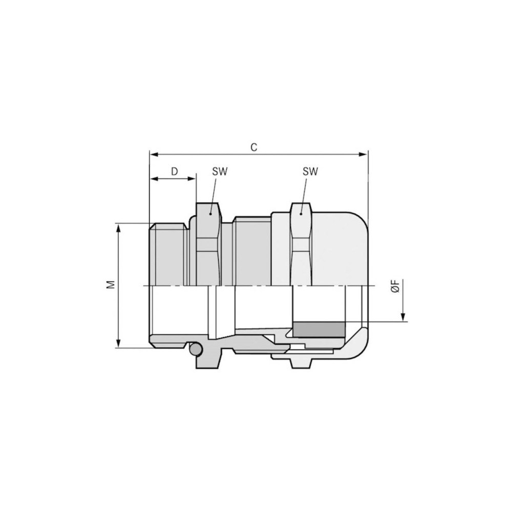 Produktbild för Lapp SKINTOP STR, Svart, Polyamid, 50 styck, PG21, 3,62 cm,...