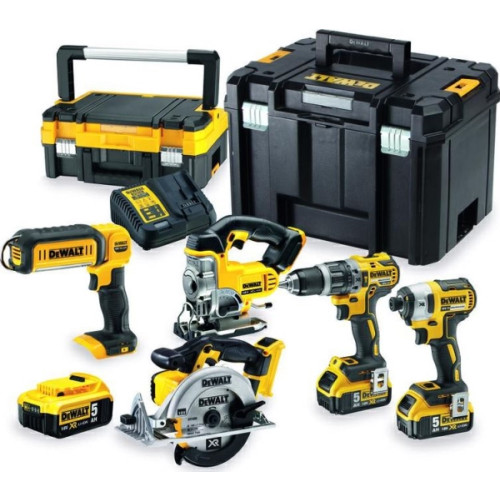Dewalt Mobile DEWALT. COMBO 18V DCD796+DCF887+DCS39+DCS331+DCL050) 3x5.0Ah...