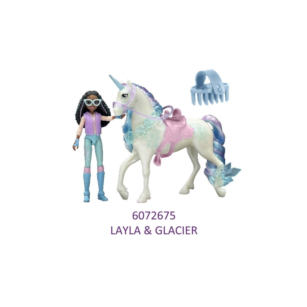 Produktbild för Unicorn Academy Docka & Enhörning V2