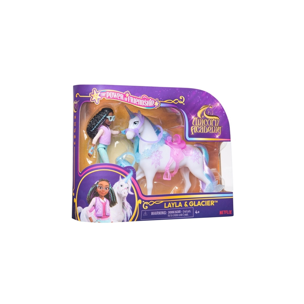 Produktbild för Unicorn Academy Docka & Enhörning V2