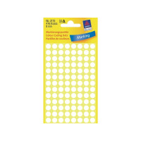 Produktbild för Avery Zweckform färgkodningspunkt - 0,8 cm diameter - vit (paket om 416)