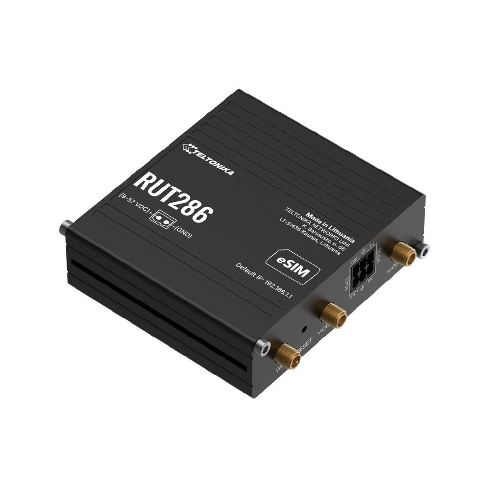 Produktbild för Teltonika Networks RUT286 – 4G/LTE/3G Industrial Router