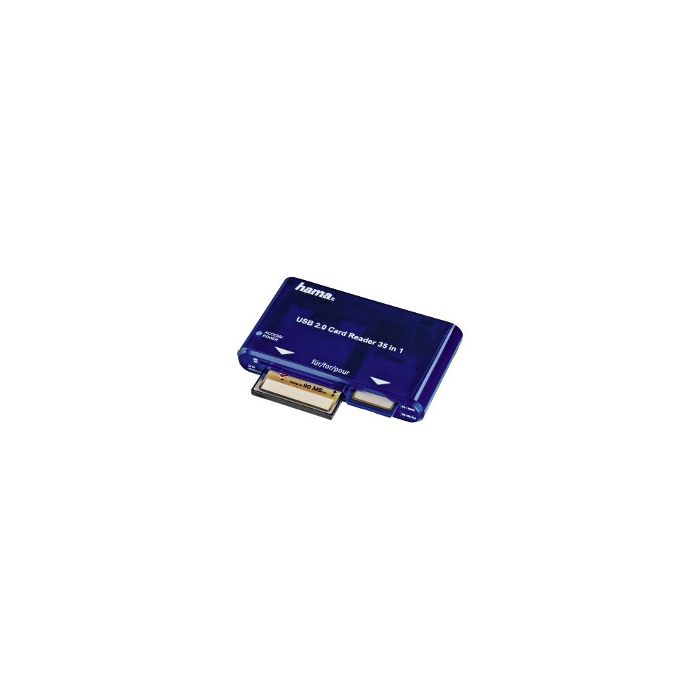 Produktbild för Hama USB 2.0 30 in 1 CardReaderWriter - kortläsare - USB 2.0