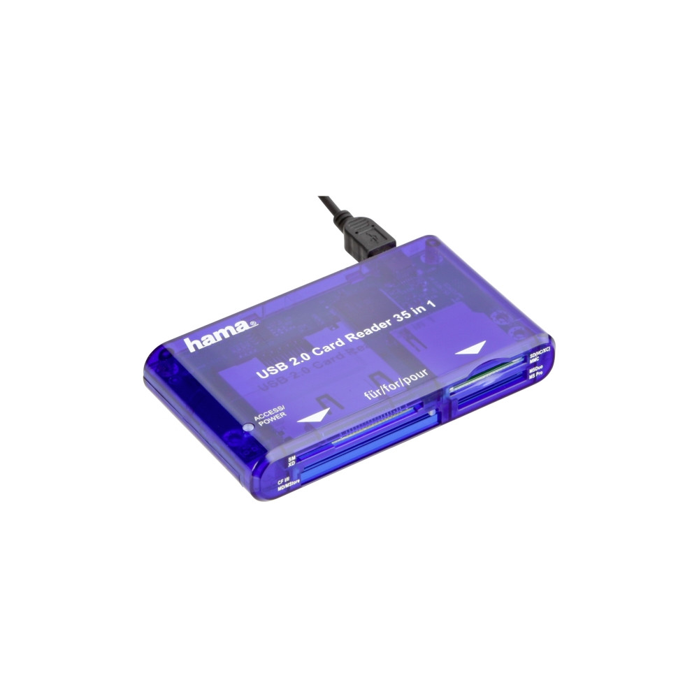 Produktbild för Hama USB 2.0 30 in 1 CardReaderWriter - kortläsare - USB 2.0