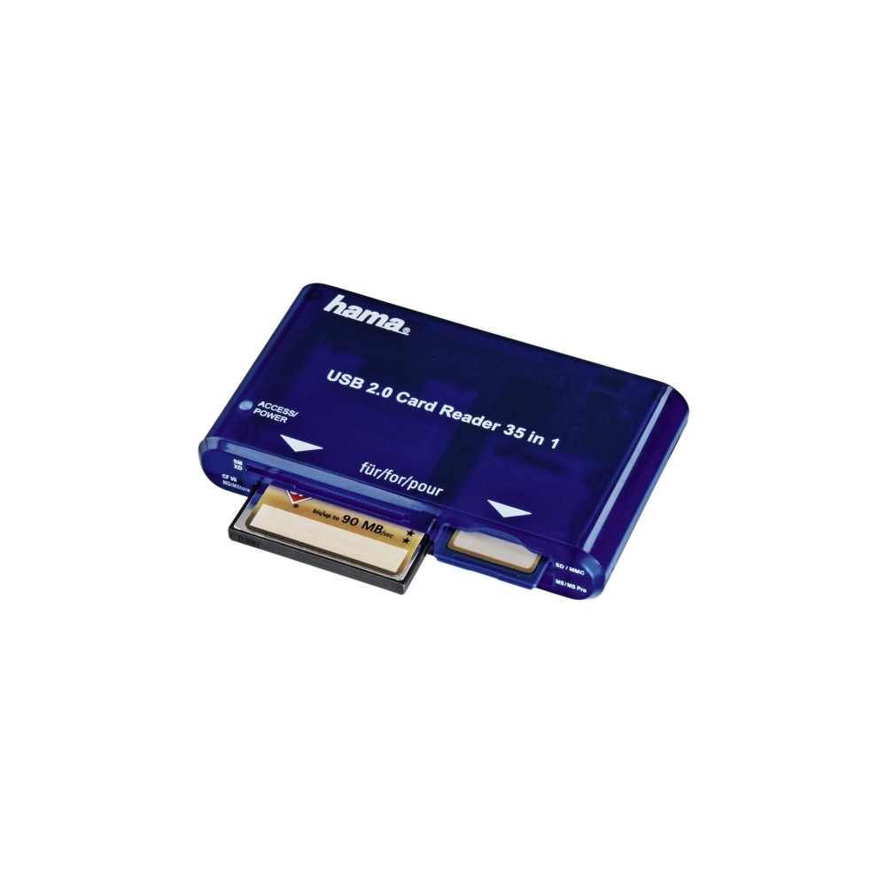 Produktbild för Hama USB 2.0 30 in 1 CardReaderWriter - kortläsare - USB 2.0