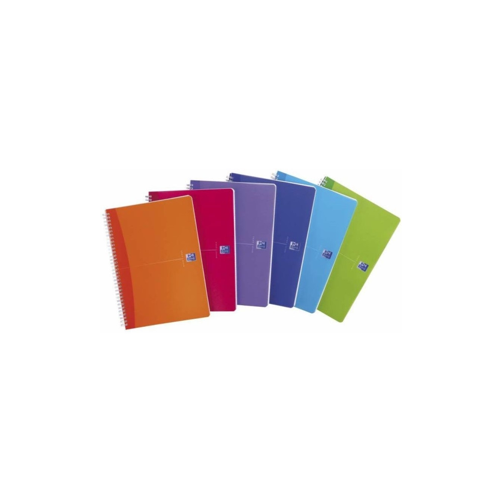 Produktbild för Notesbog Oxford My Colours, A4, ternet 5 x 5 mm, 90 ark, 90...