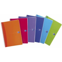 Produktbild för Notesbog Oxford My Colours, A4, ternet 5 x 5 mm, 90 ark, 90...