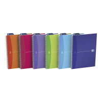 Produktbild för Notesbog Oxford My Colours, A4, ternet 5 x 5 mm, 90 ark, 90...