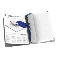 Produktbild för Notesbog Oxford My Colours, A4, ternet 5 x 5 mm, 90 ark, 90...