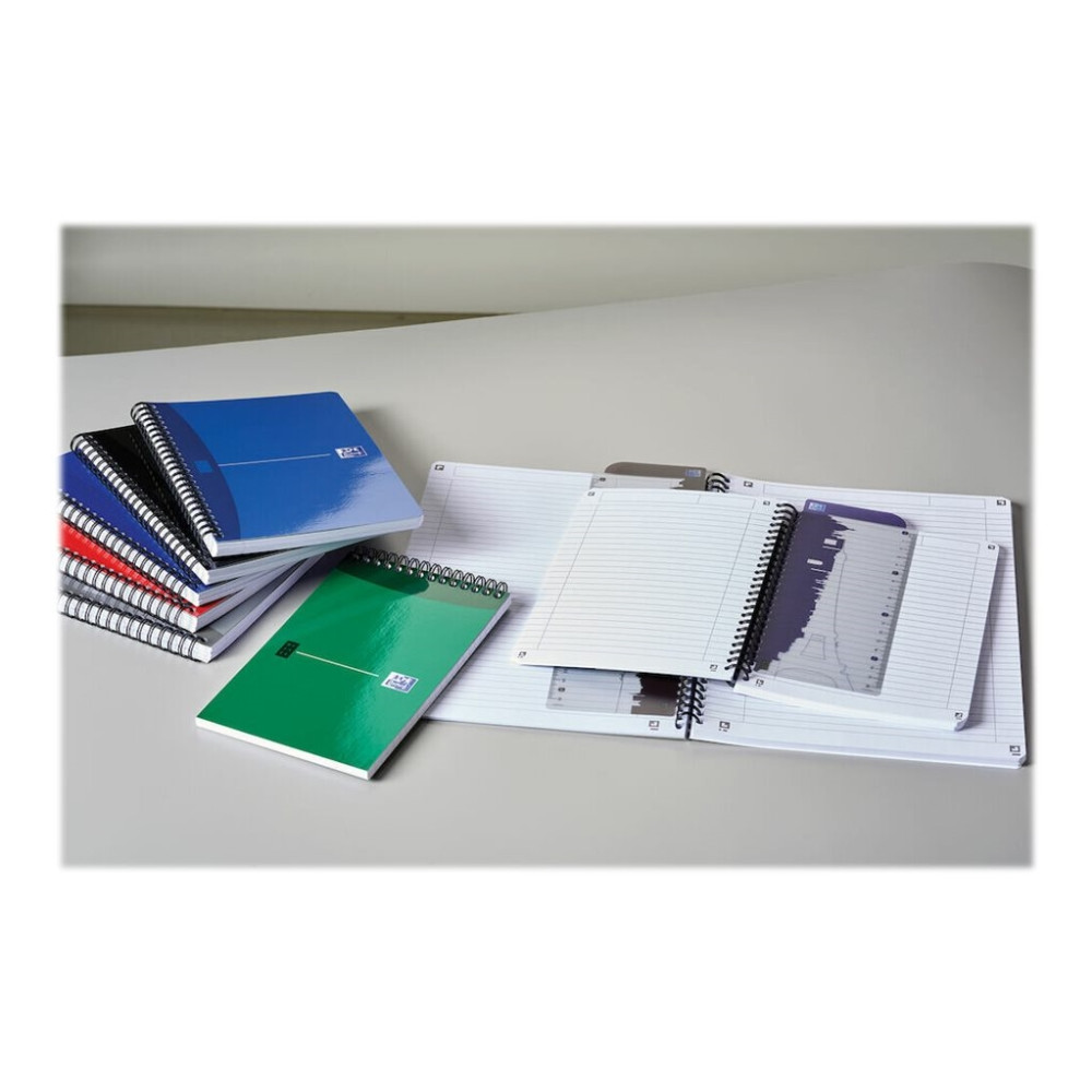 Produktbild för Notesbog, Oxford Office Essentials, A5, spiral, linjeret, 90...