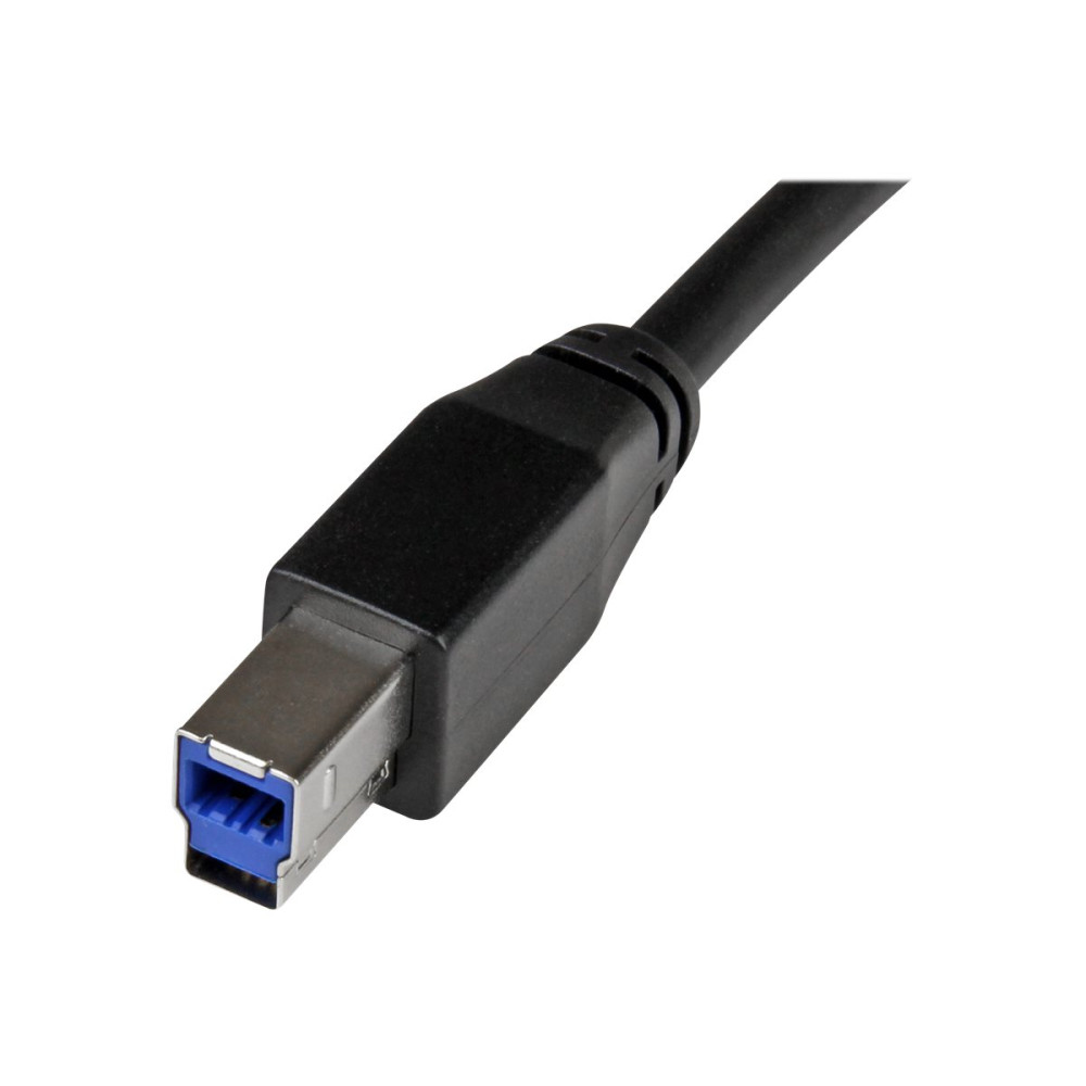 Produktbild för StarTech Aktiv USB 3.0 USB-A till USB-B-kabel - 10 m - USB-kabel - USB Type B till USB typ A - 10 m