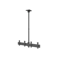 Produktbild för Multibrackets M Pro Series MBC2X1U monteringssats - en sida - för 2 LCD-bildskärmar - svart
