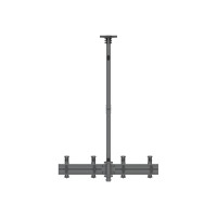 Produktbild för Multibrackets M Pro Series MBC2X1U monteringssats - en sida - för 2 LCD-bildskärmar - svart