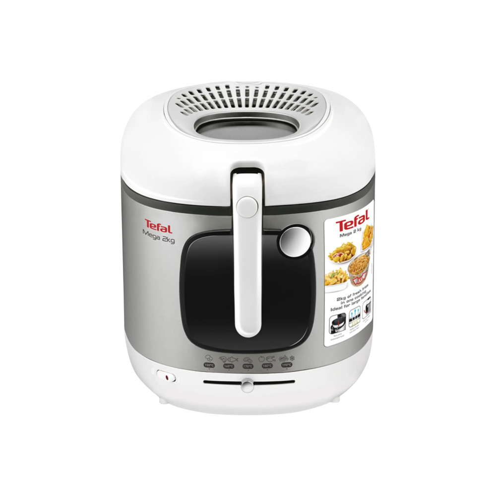 Produktbild för Tefal Mega FR4800 XXL - fritös - silvergrå/vit
