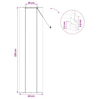 Produktbild för Rullgardin Naturlig 40 x 220 cm Bambu