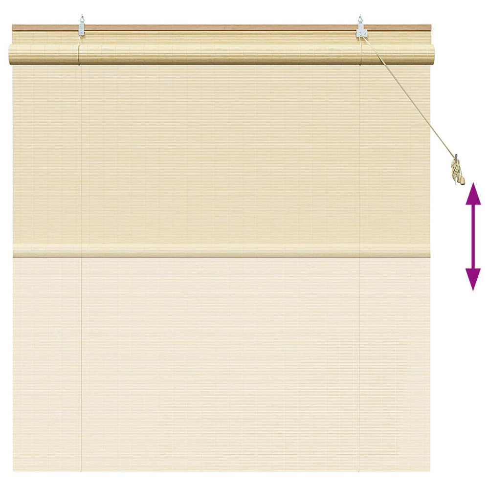 Produktbild för Rullgardin Naturlig 160 x 160 cm Bambu