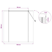 Produktbild för Rullgardin Naturlig 160 x 160 cm Bambu