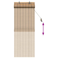 Produktbild för Rullgardin Natur 40 x 160 cm Bambu