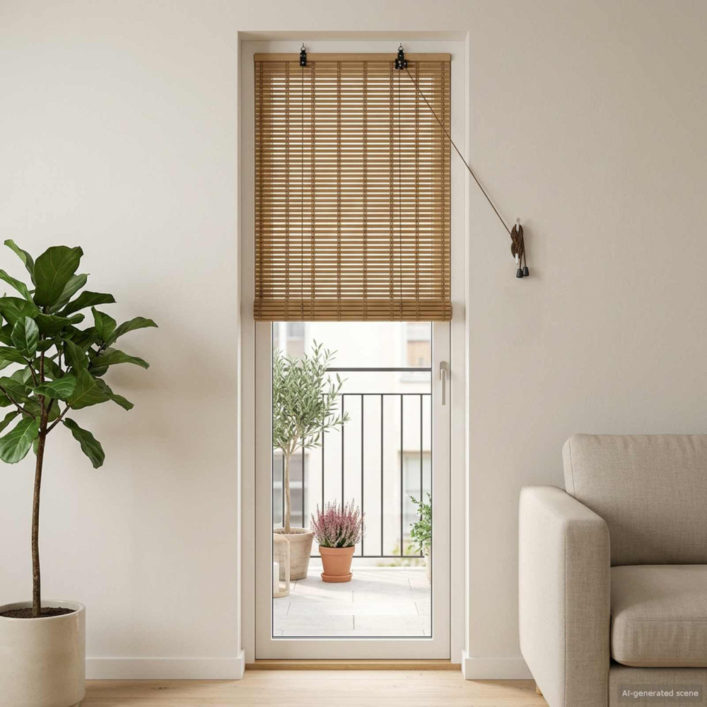 Produktbild för Rullgardin Natur 40 x 220 cm Bambu