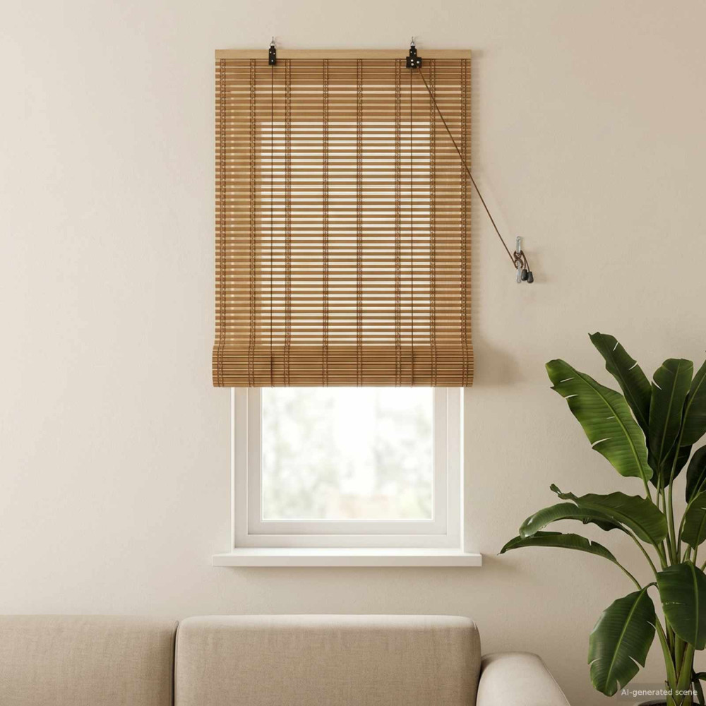 Produktbild för Rullgardin Natur 50 x 160 cm Bambu