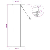 Produktbild för Rullgardin Natur 50 x 160 cm Bambu