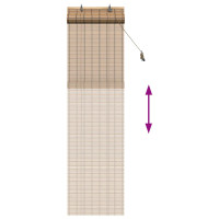 Produktbild för Rullgardin Natur 50 x 220 cm Bambu