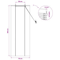 Produktbild för Rullgardin Natur 70 x 160 cm Bambu