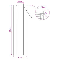 Produktbild för Rullgardin Natur 70 x 220 cm Bambu