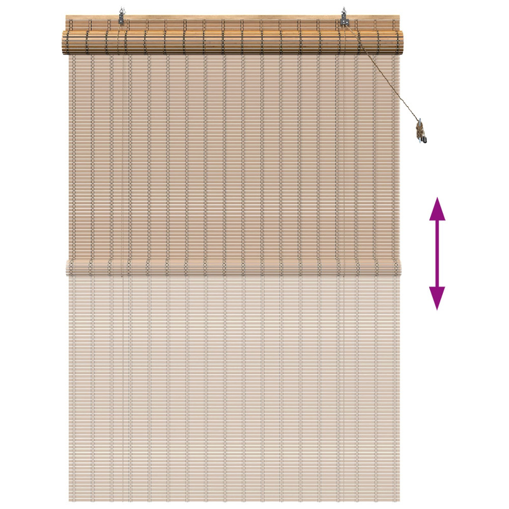 Produktbild för Rullgardin Natur 160 x 220 cm Bambu