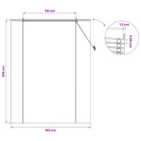 Produktbild för Rullgardin Natur 160 x 220 cm Bambu