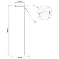 Produktbild för Rullgardin Brun 40 x 160 cm Bambu