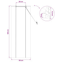 Produktbild för Rullgardin Brun 60 x 160 cm Bambu