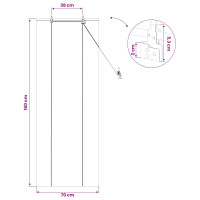 Produktbild för Rullgardin Brun 70 x 160 cm Bambu