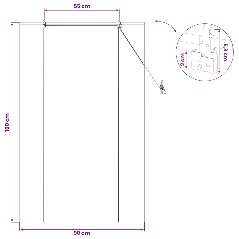 Produktbild för Rullgardin Brun 90 x 160 cm Bambu