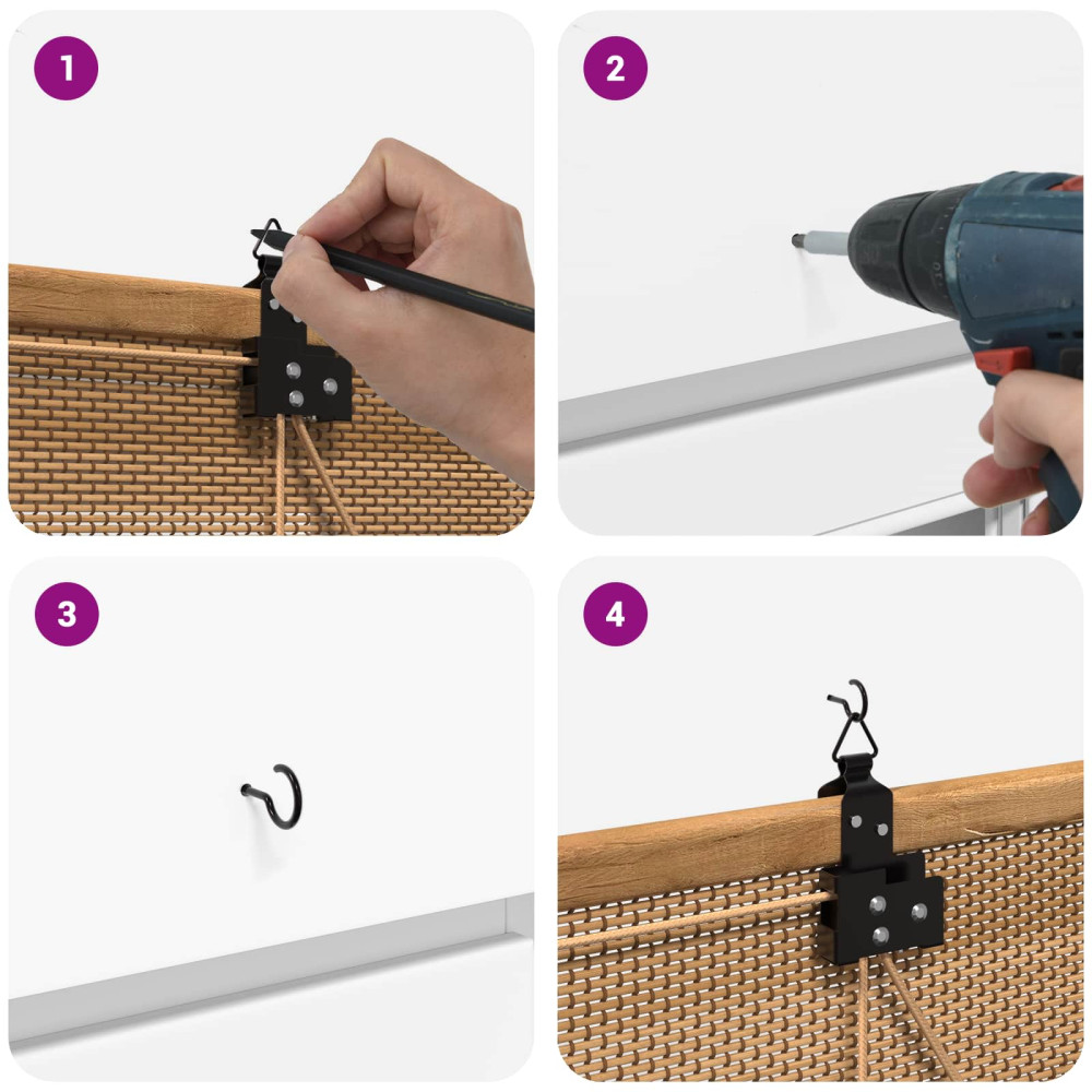 Produktbild för Rullgardin Brun 100 x 160 cm Bambu