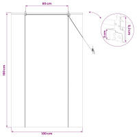 Produktbild för Rullgardin Brun 100 x 160 cm Bambu