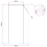 Produktbild för Rullgardin Brun 110 x 160 cm Bambu