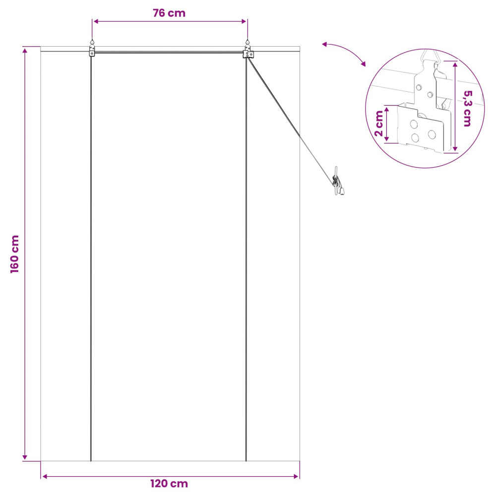 Produktbild för Rullgardin Brun 120 x 160 cm Bambu