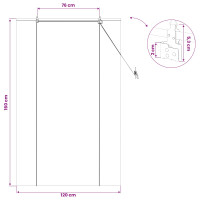 Produktbild för Rullgardin Brun 120 x 160 cm Bambu