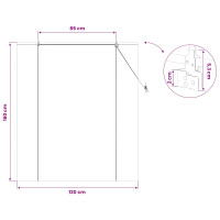 Produktbild för Rullgardin Brun 130 x 160 cm Bambu