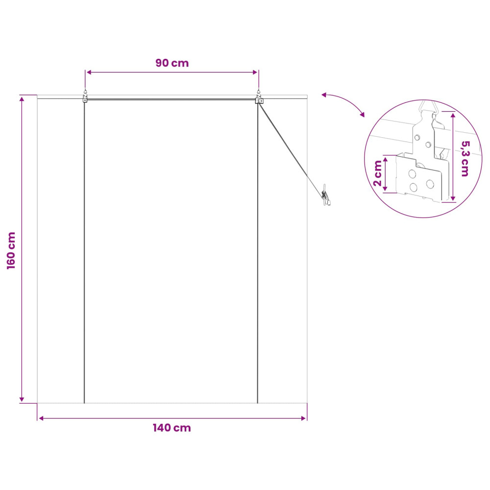 Produktbild för Rullgardin Brun 140 x 160 cm Bambu