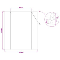 Produktbild för Rullgardin Brun 140 x 160 cm Bambu