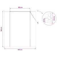 Produktbild för Rullgardin Brun 150 x 160 cm Bambu
