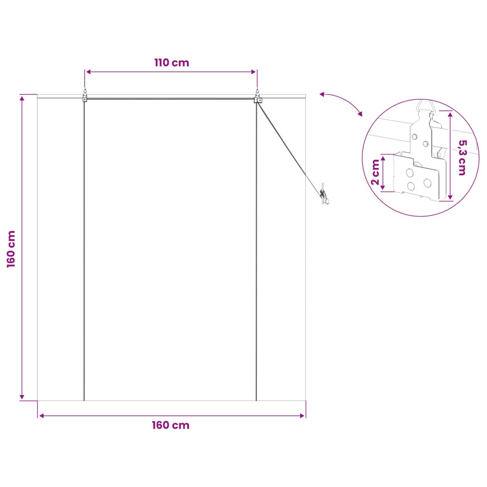 Produktbild för Rullgardin Brun 160 x 160 cm Bambu
