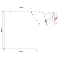 Produktbild för Rullgardin Brun 160 x 160 cm Bambu
