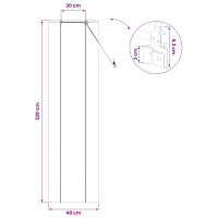 Produktbild för Rullgardin Brun 40 x 220 cm Bambu