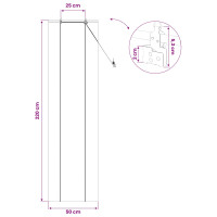 Produktbild för Rullgardin Brun 50 x 220 cm Bambu