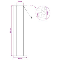 Produktbild för Rullgardin Brun 60 x 220 cm Bambu