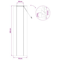 Produktbild för Rullgardin Brun 70 x 220 cm Bambu