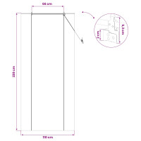 Produktbild för Rullgardin Brun 110 x 220 cm Bambu